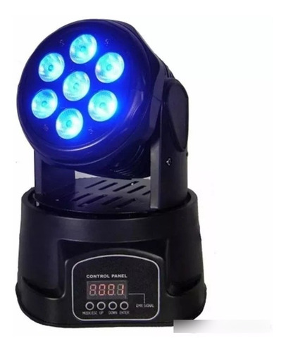 Imagen 2 de 5 de Cabeza Movil Robotico Par 7 Led 70w Rgb Dmx Fiesta Disco