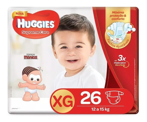 Fralda Huggies Xg Supreme Care Mega 26 Unidades