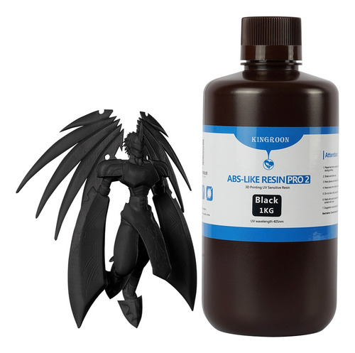 Kingroon 3d Resin Abs Pro2, 1 Kg, Similar Al Abs, Mayor Resi Color Negro