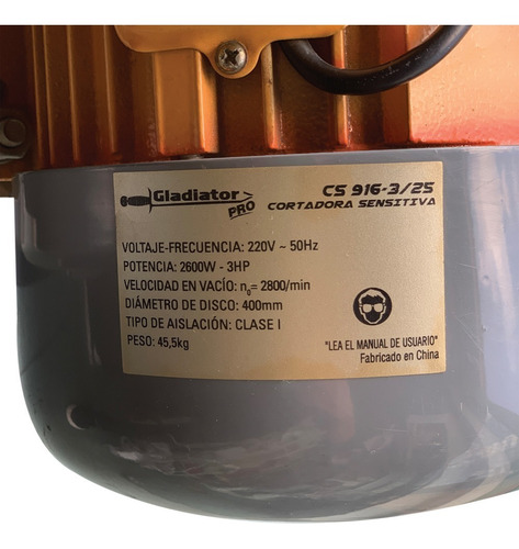 Sierra Circular Sensitiva 2600w Gladiator Cs 916-3/25
