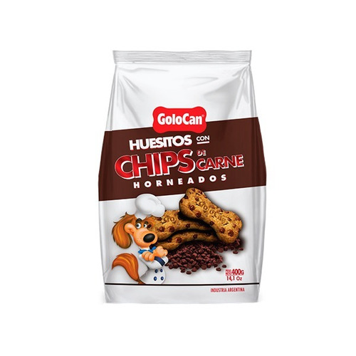 Galletita Para Perro Huesitos C/chips De Carne X 400 Gr