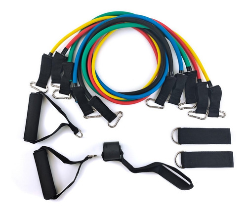 Imagen 2 de 7 de Kit Bandas Elásticas Entrenamiento Ejercicio Gym Balboafit