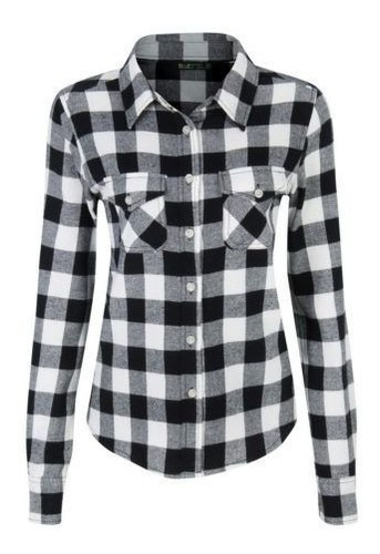 camisa feminina xadrez flanelada