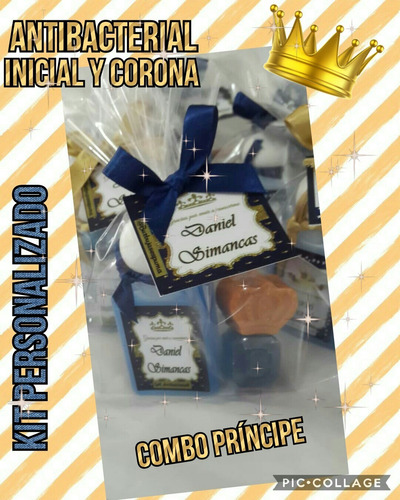 Recuerdo Gelantibacterial +2 Iniciales Babyshower Nacimiento