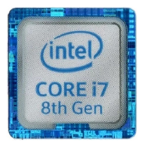 Sticker Intel Core I7 Coffee Lake 8th Generación Calcomanía