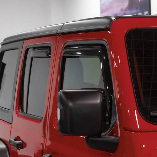 Protectores De Lluvia Extra Duraderos Canal Jeep Wrangl...