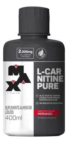 L Carnitina  Pure 400ml - Max Titanium