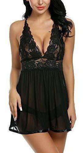 Avidlov Babydoll Para Mujer Cuello En V De Encaje Ropa De Ca