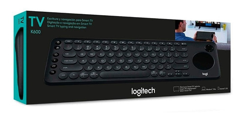 Teclado Bluetooth Logitech K600 + Touchpad Pc Mac Tv Android
