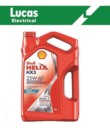 Aceite/lubricante Shell Mineral Helix 25w60 Nafta/diesel 4l