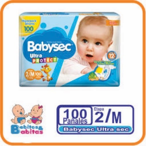 Pañales Babysec 2 M X 100 - Unidad a $619