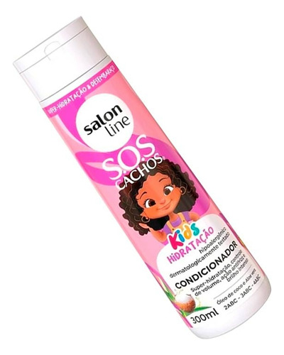 Acondicionador Rizos Hidratante Salon Line Kids 300ml