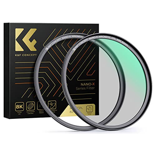Filtro Polarizador Cpl + Anillo Magnetico Nano-x K&f 55mm 