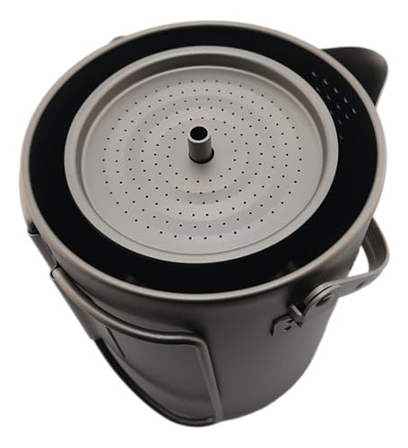 Cafetera Con Percolador De Titanio Valtcan, 1,5 L, Filtro Br