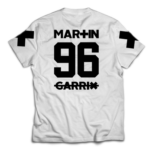 Imagem 1 de 2 de Camiseta Dj Martin Garrix 96 Estampa Costas E Mangas Edm 