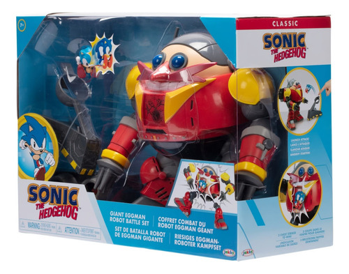 Juguete Combate Robot Eggman Playset - Sonic The Hedgehog