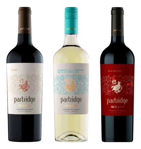 Combo Vinos Partridge Chardonnay Viognier Red Blend Malbec