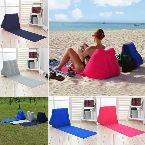 Alfombra De Camping Para Playa, De Pvc, Hinchable, Flocada
