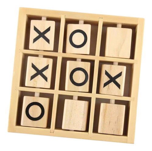 Juego De Mesa Tic Tac Toe Juego 14,2 Cm X 14,2 Cm X 3,5 Cm