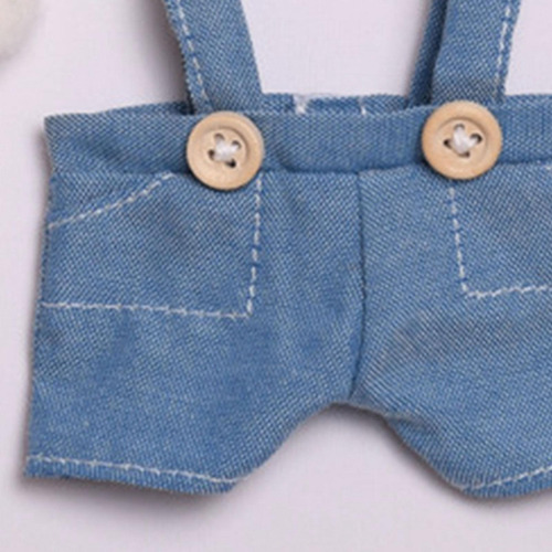 Pantalones De Muñeca De Felpa, Pantalones Azul Claro B