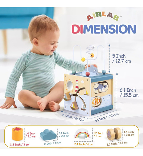 Cubo Actividades Bebe 1 Año Regalos, Juguetes