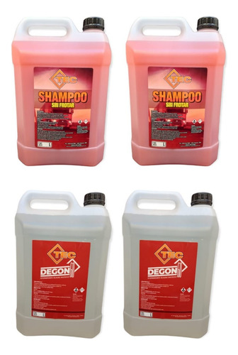Shampoo Sin Frotar 10 L + Desengrasante Para Bajo Chasis 10l