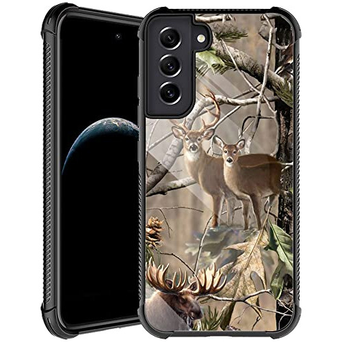 Funda Para Samsung Galaxy S21 Ultra Camo Deer 6.8- Pulgada T