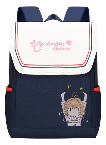 Anime Card Captor Sakura Printing Child Nylon Mochilas Escol