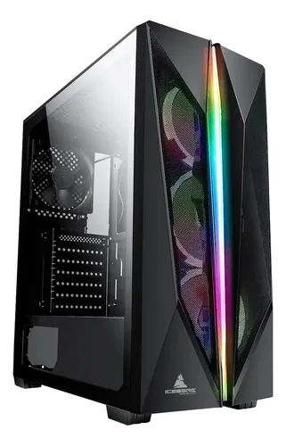 Gabinete Gamer Iceberg Flow X Plus 6 Ventiladores Argb