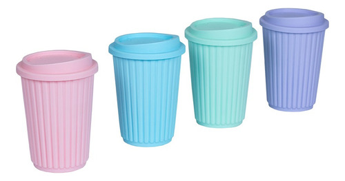 Lote 10 Vaso Térmico + Tapa 270 Ml - Calidad Varios Colores