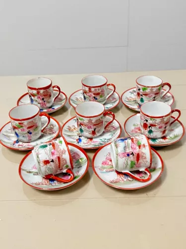 Jogo Antigo de Xícara Chá, Café e Bolo - Porcelana Casca de Ovo | Móvel de  Antiquário Porcelana Japonesa Usado 59087117 | enjoei