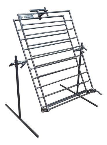 Imagen 3 de 10 de Parrilla Portátil Fogon Pinche Asador Libro Medium - Brasas®