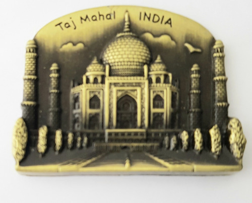 Taj Mahal India Iman Refrigerador Recuerdo Relieve B152