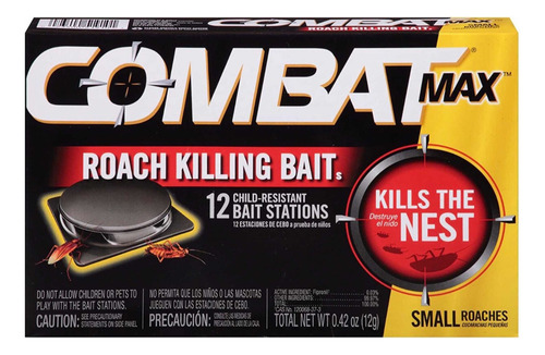 Combat Max Cebo Mata Cucarachas Importado
