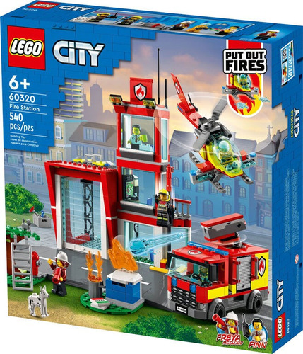 Lego City - Fire Station - 540 Piezas - Cod 60320 - Original