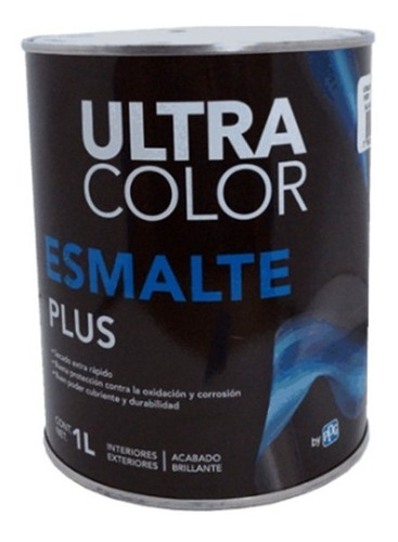 Pintura Esmalte Secado Rapido Ultracolor Plus Azul M 1 Litro