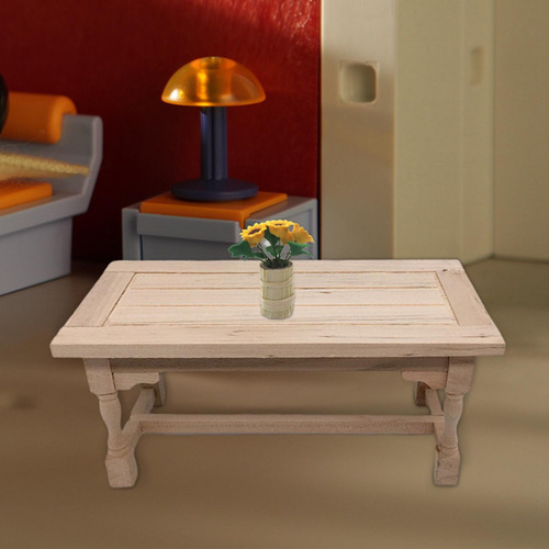 Mesa Auxiliar De Madera En Miniatura Para Muebles De Hogar