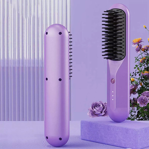 Mini Peine Portátil Para Alisar El Cabello Con Iones Negativ