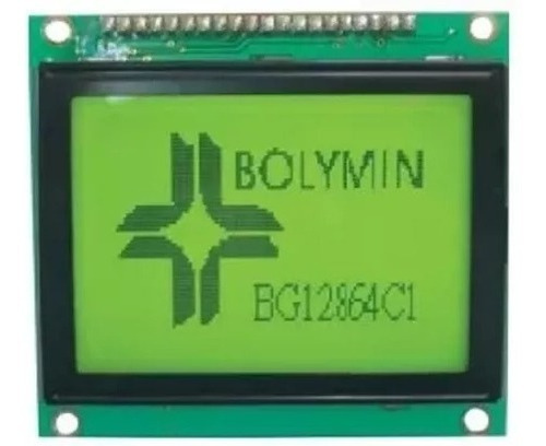 Display Gráfico Lcd 128x64 Bolymin Bg12864c1 Monocromático