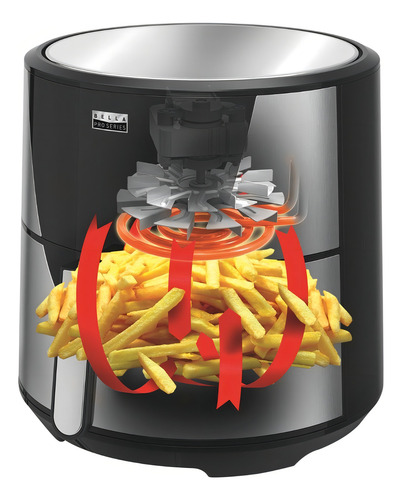 Bella Pro Series - 8-qt. Digital Air Fryer - Stainless Steel