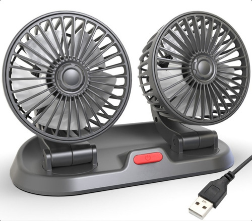 Ventilador Doble Con Conexión Usb P/auto, Camioneta, Tráiler