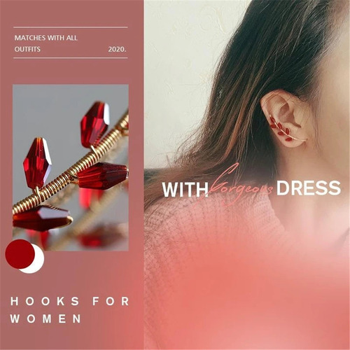 Pendientes Con Forma De Gancho Para Orejas P Fashion, Sin Pi