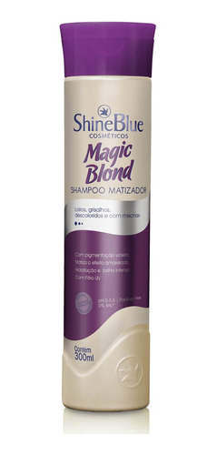 Imagem 1 de 1 de Shampoo Shine Blue Magic Blond 300ml