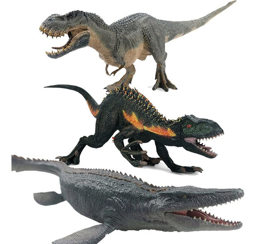 Dinosaurio Eoivsh Juego De 3 Piezas De Juguetes De Con T Dns