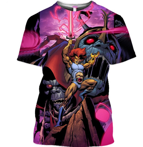 Camisetas De Moda Con Estampado 3d De Anime Thundercats