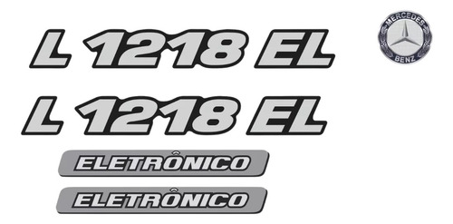 Adesivos Compatível Mercedes Benz L 1218 El Eletrônico Kit40