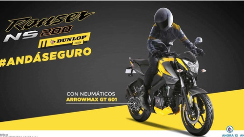 Imagen 9 de 16 de Bajaj Rouser Ns200 Dunlop 0km Ns 200 Edición Especial