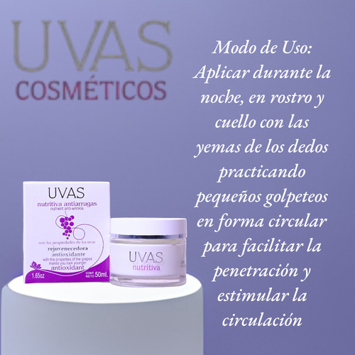 Carmen Suain Uvas Crema Nutritiva Antiarrugas Premiun