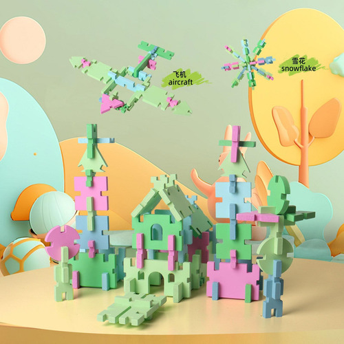 Juego De Bloques De Madera Con Formas Geométricas,