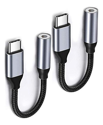 Usb C A 3,5 Mm Adaptador De Conector Para Auriculares De Aud